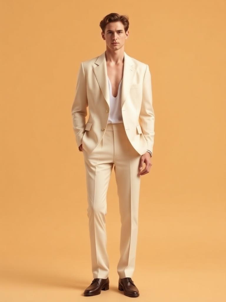 Ivory Tailored Blazer Set