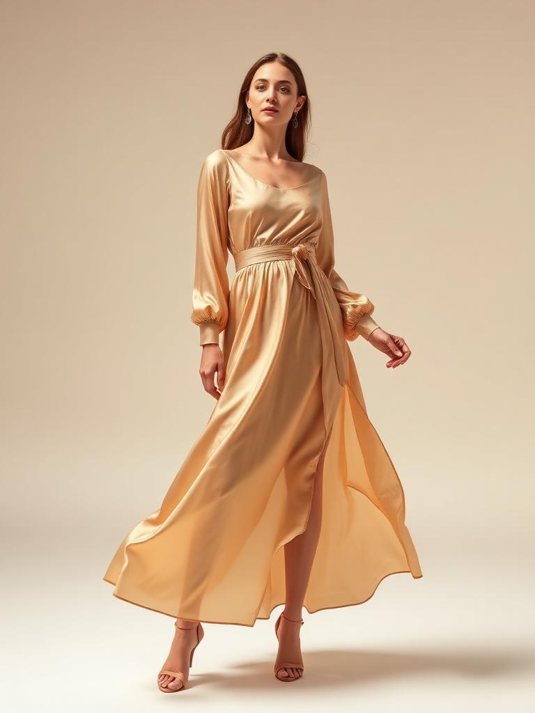 Soleil Silk Midi Dress