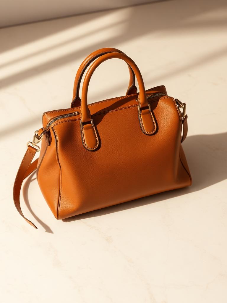 Camel Artisan Leather Tote